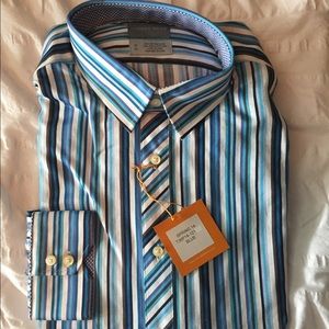 NWT Thomas Dean button up dress shirt